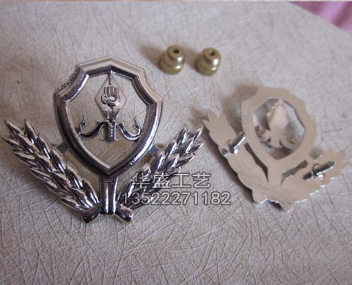 金属帽徽，北京帽徽定制，帽徽加工