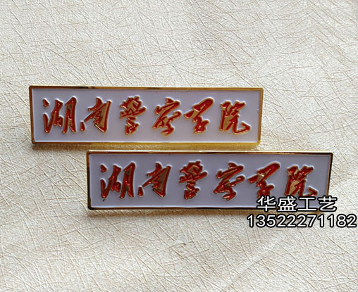 警察学院胸牌/订做胸针